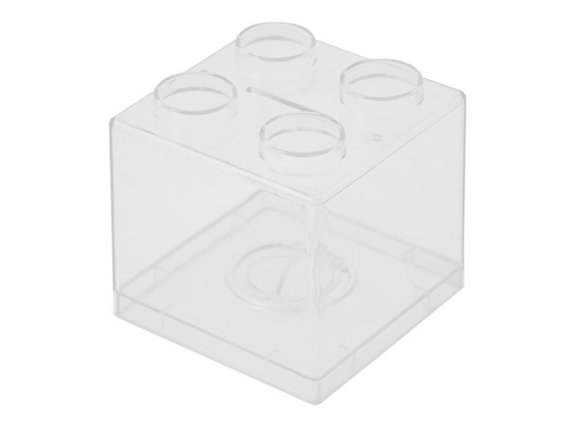 Cofrinho Transparente Com Design De Blocos De Montar, Fácil De Usar, Para Presentes