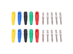 10pack Conector Macho Banana 4mm 7 Pinos 1000v 32a Para Cabo De Áudio