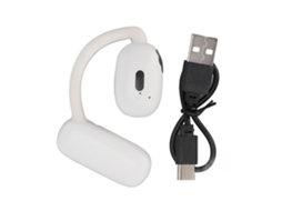 Auriculares esportivos abertos V21 Bluetooth 5.4 com carga rápida, estéreo, TPU, branco, para Android e iOS | S/MARCA
