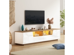 Móvel 180x40x46 2 Gavetas 2 Armários Led Até 75"