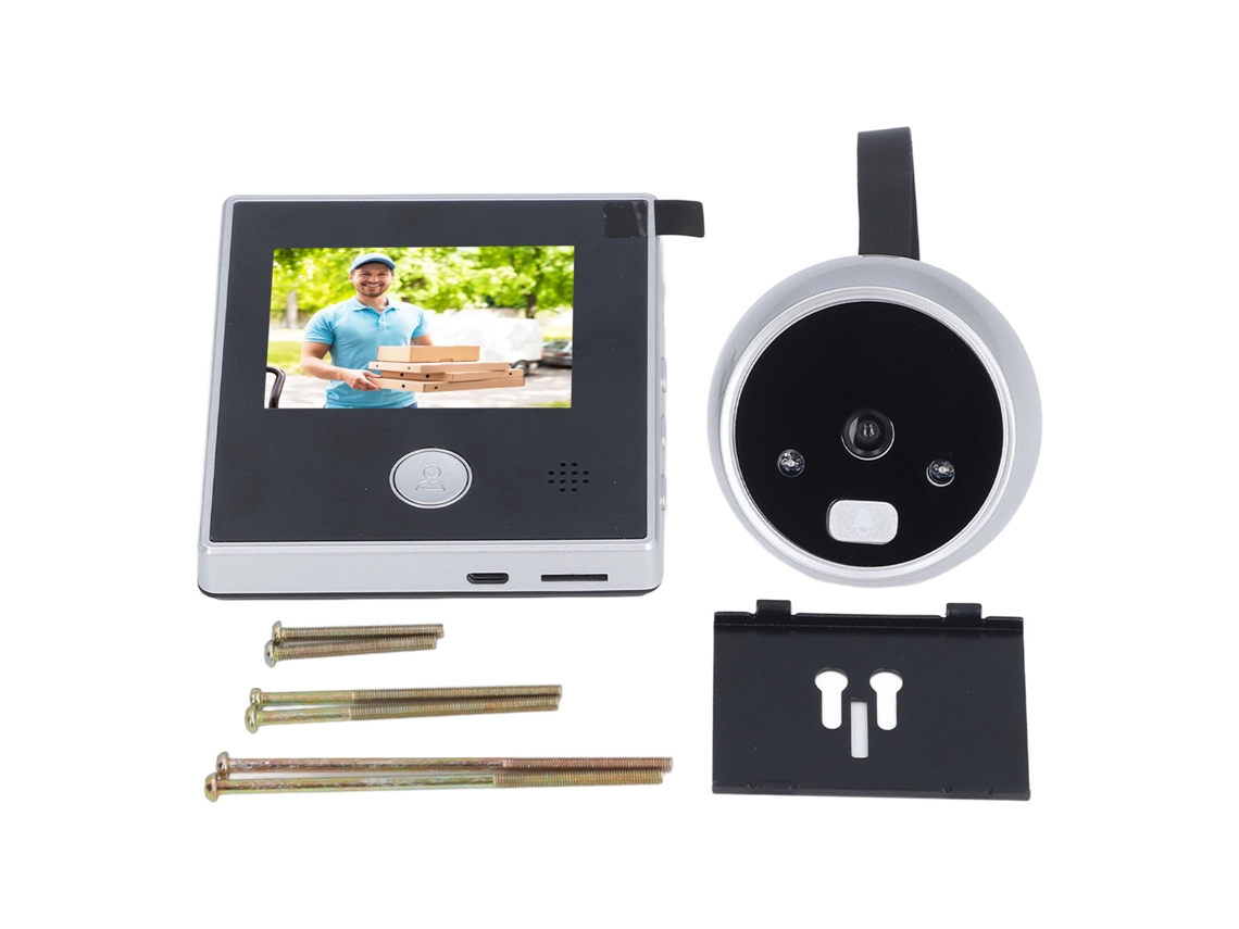 Yuru visor Digital de Porta Campainha Visual Inteligente Câmera com Visão Noturna Infravermelha Tela Tft 2.8 Polegadas 135 Graus