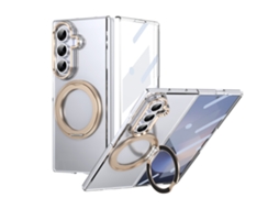 Capa Magnética Para Samsung Galaxy Z Fold8 Ultra, Resistente A Arranhões E Com Suporte Giratório Digitallab (ouro)