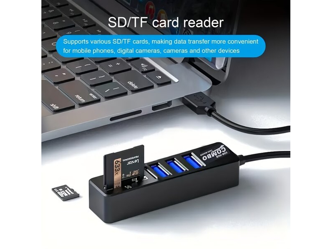 Hub Usb De 5 Portas Com Leitor Sd/tf Tadvyyvayotoy