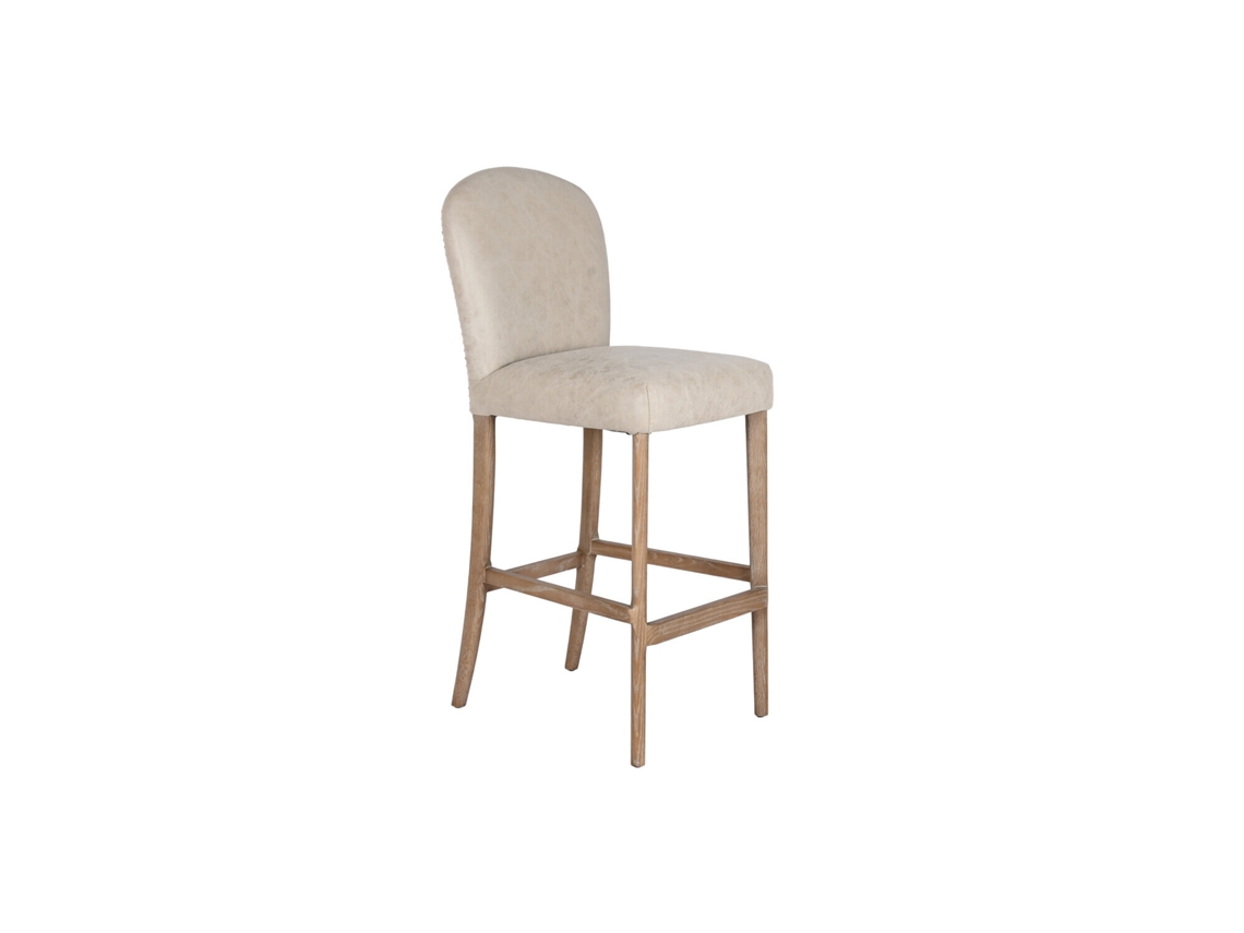 Banqueta em couro freixo com alça envelhecida, 45,5x60x112cm ALEXANDRA HOUSE LIVING