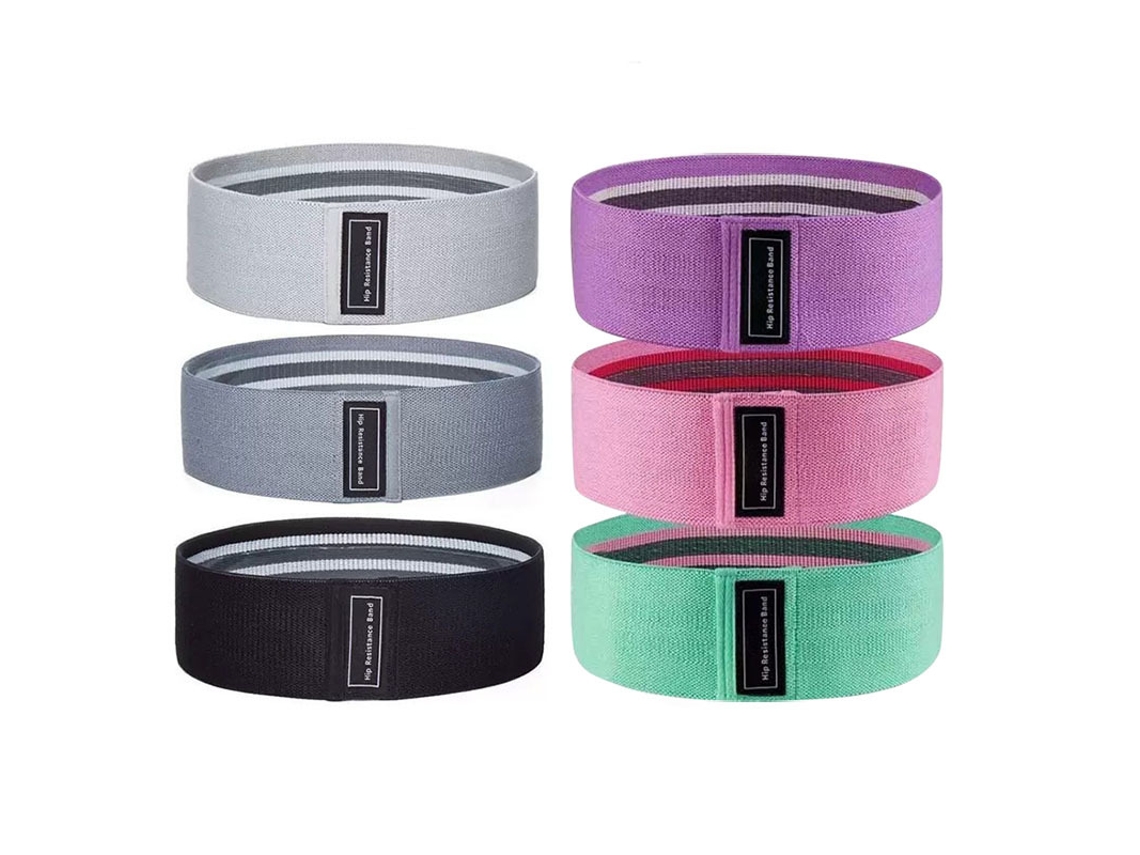 Faixas de Resistência ZYBLSSBB, 6 unidades, 8 cm de largura, para Pilates e treino de força