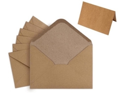Enveloppen B6 50 Stuks - Enveloppen Van Bruin Vintage - Zonder Venster - Creatieve Toepassingen - Ideale Opstelling Voor Bruiloften - Afmetingen 16,4
