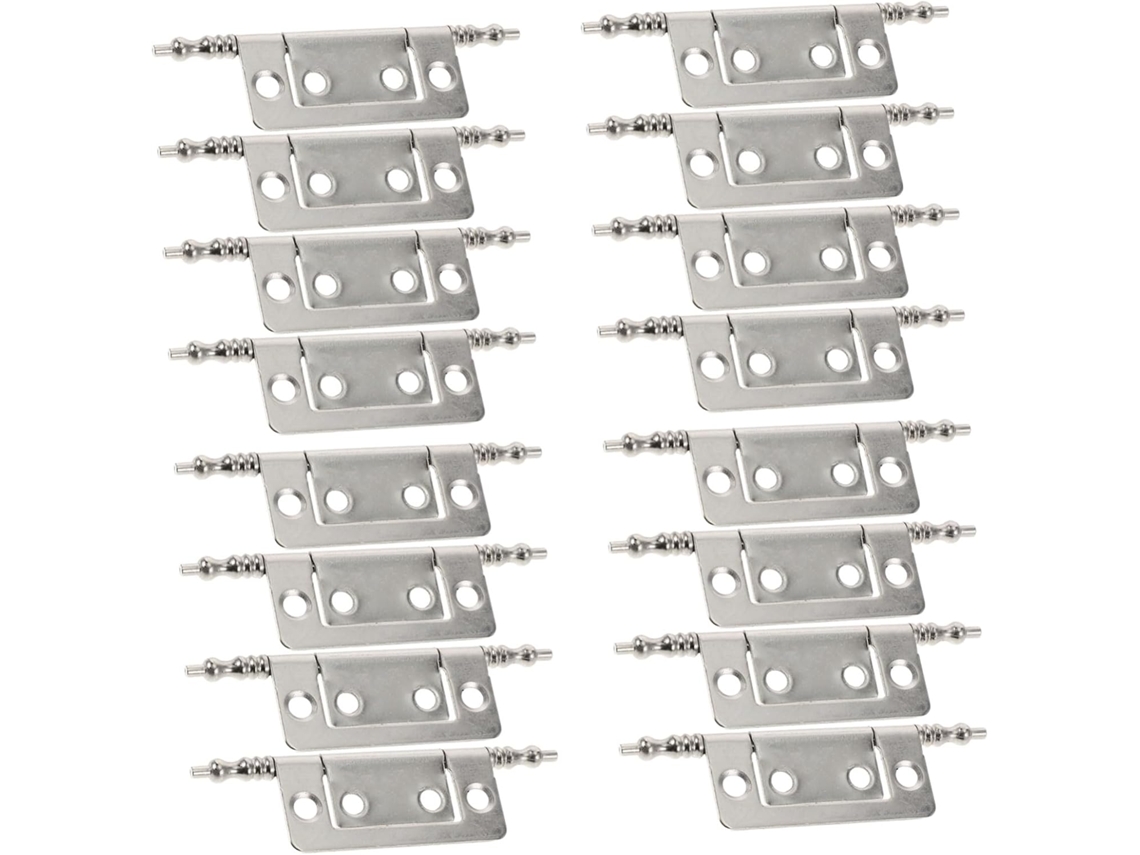 Conjunto De 16 Dobradiças Dobráveis Reforçadas Para Móveis, Em Ferro