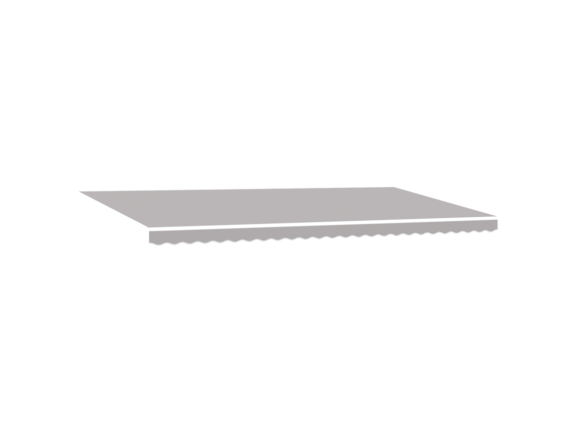 Toldo Retrátil Manual Com Led Cinza Claro Vidaxl (600 X 350 Cm)