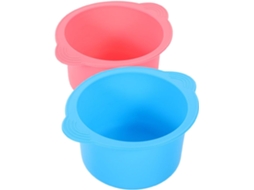 Conjunto de 2 revestimentos de silicone reutilizáveis e duráveis para recipientes de cera de 400ml.
