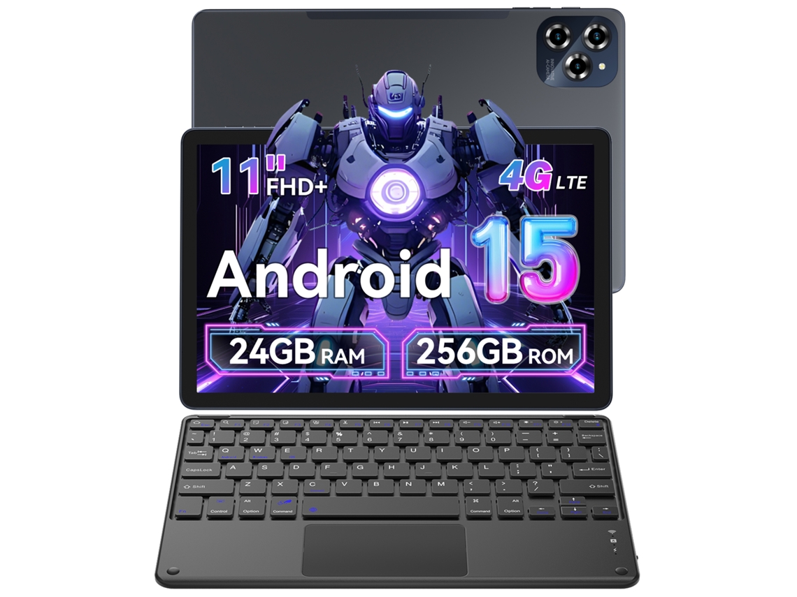 Tablet W90 + K1 (11'' - 24 GB - 256 GB - Cinza)