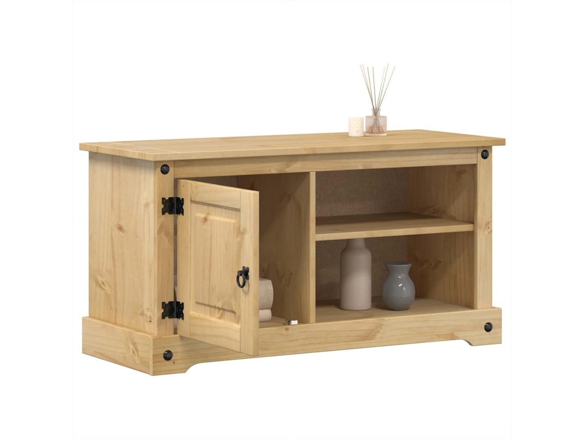 Vidaxl Móvel De Tv Corona 100x40x52 Cm Madeira De Pinho Maciça