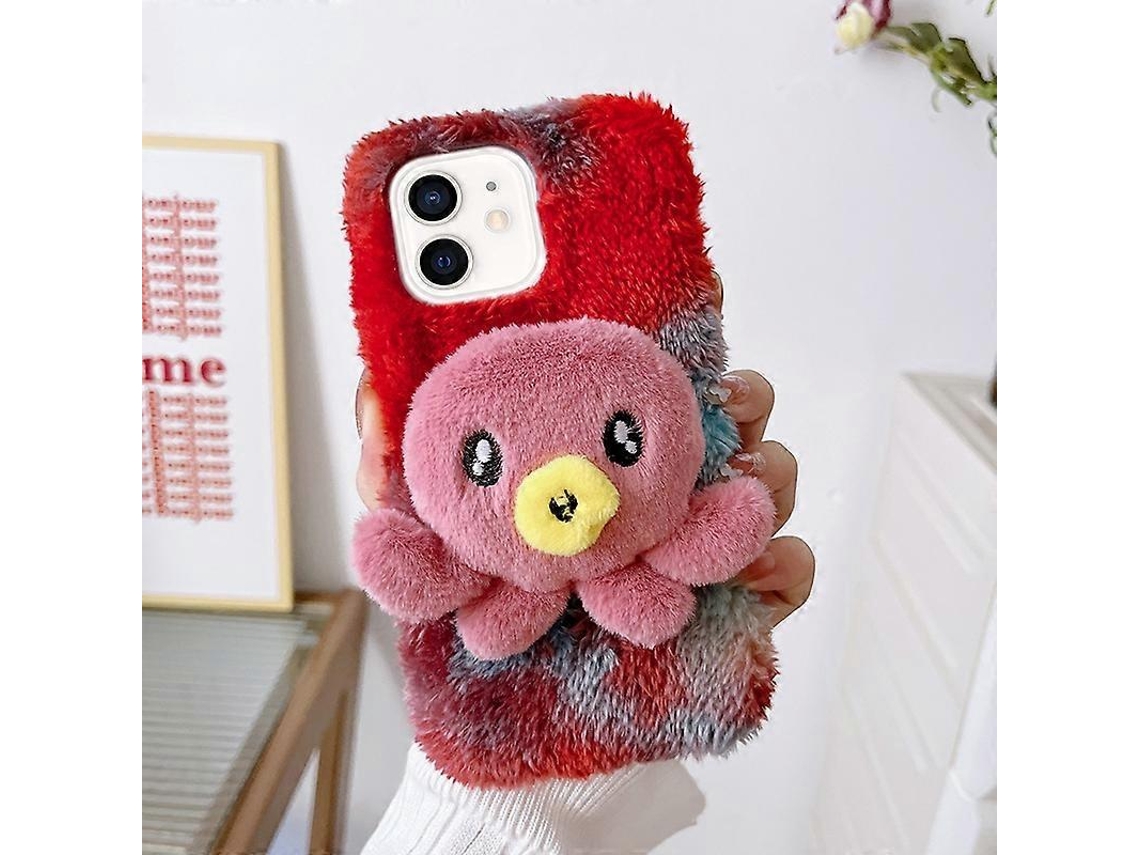 Capa De Celular De Tpu Com Estampa De Polvo De Pelúcia Para Iphone 12