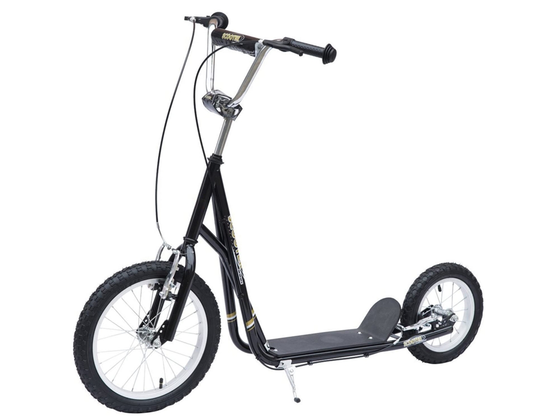 Scooter Infantil 16polegadas, Pneumático/freio Mão, Ajustável, Preto, 5+ Anos-tx