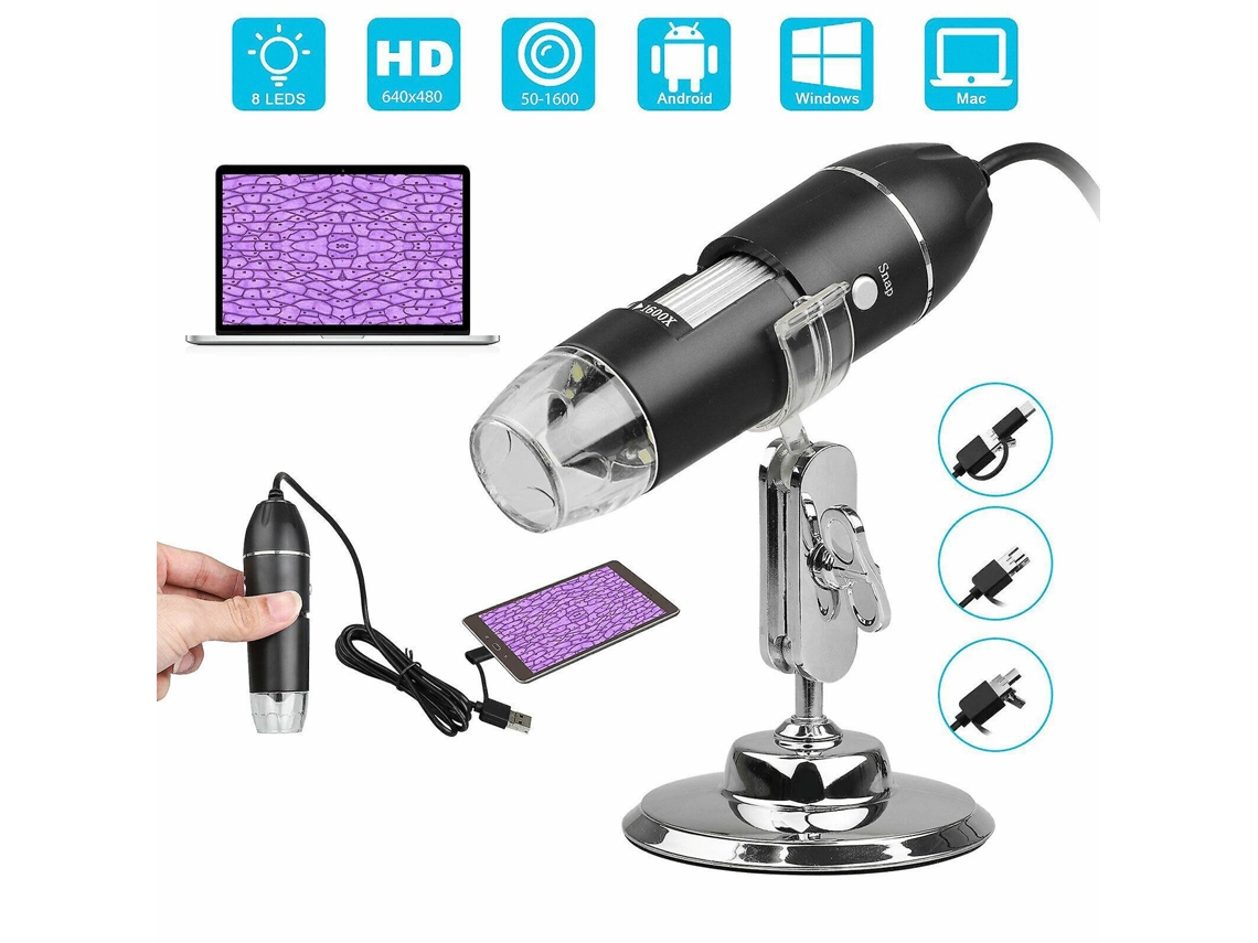 Microscópio Digital Com Câmera Usb Brilvibera