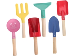 Conjunto de 6 pás de praia metálicas leves Topbathy para crianças (LxAxP cm)