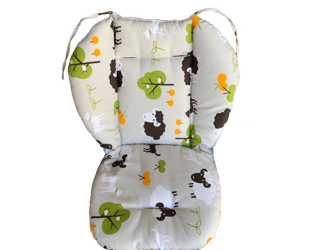Almofada para Carrinho de Bebé, Cadeira Auto e Cadeira de Papa, Cinzento PANOONA