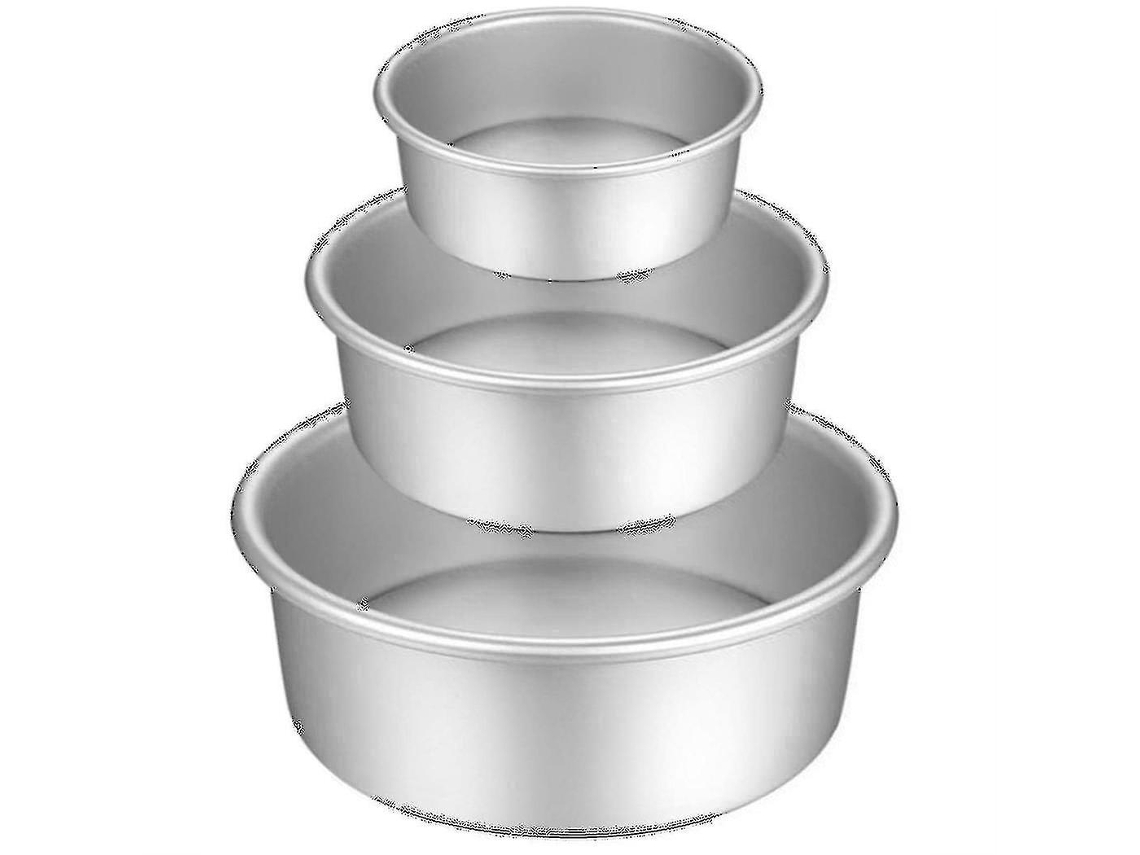 Conjunto De 3 Formas Para Bolo, Para Assar Bolos De Aniversário (4 Polegadas, 7 Polegadas, 8 Polegadas)