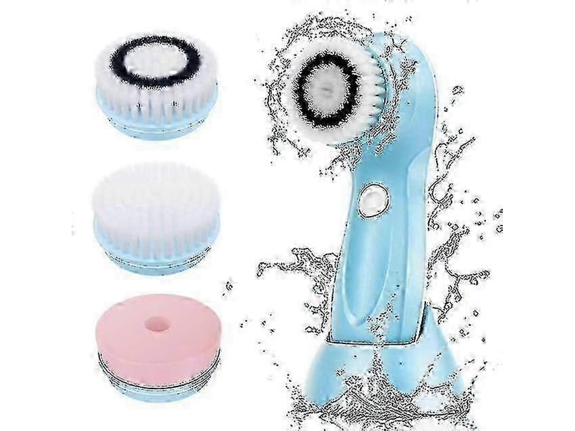 Escova De Limpeza Facial 3 Em 1 De Silicone, Escova Elétrica Para Lavagem Facial, Limpeza Profunda Dos Poros, Cuidados Com A Pele, Escova De Mass