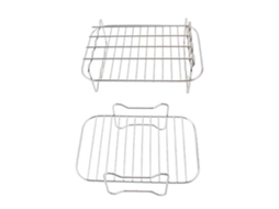 Acessórios Para Fritadeira, Próprios Para Lava, Louças, Suporte Multicamadas Com Design Durável, Tapete De Grelha Antiaderente Em Aço Inoxidável