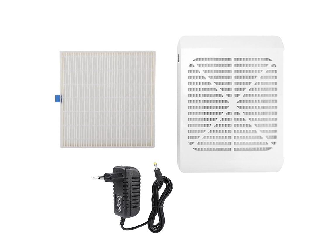 Máquina Aspiradora Portátil 36w Para Recoger Polvo De Uñas, Limpiador De Polvo De Salón Blanco