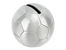 Banco de Moedas Futebol Decorativo Grande Capacidade Crianças
