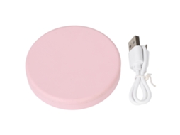 Espejo De Bolsillo Compacto Led Con 3x Aumento Color Rosa