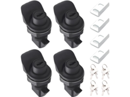 Conjunto de 4 suportes MS750 Travas para RV, guarda-roupa, gaveta e porta-copos.