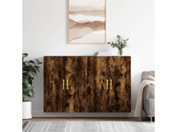 Wall Mounted Cabinet, Wall Mounted Cabinets Vidaxl Marrom Madeira Processada (n/a)