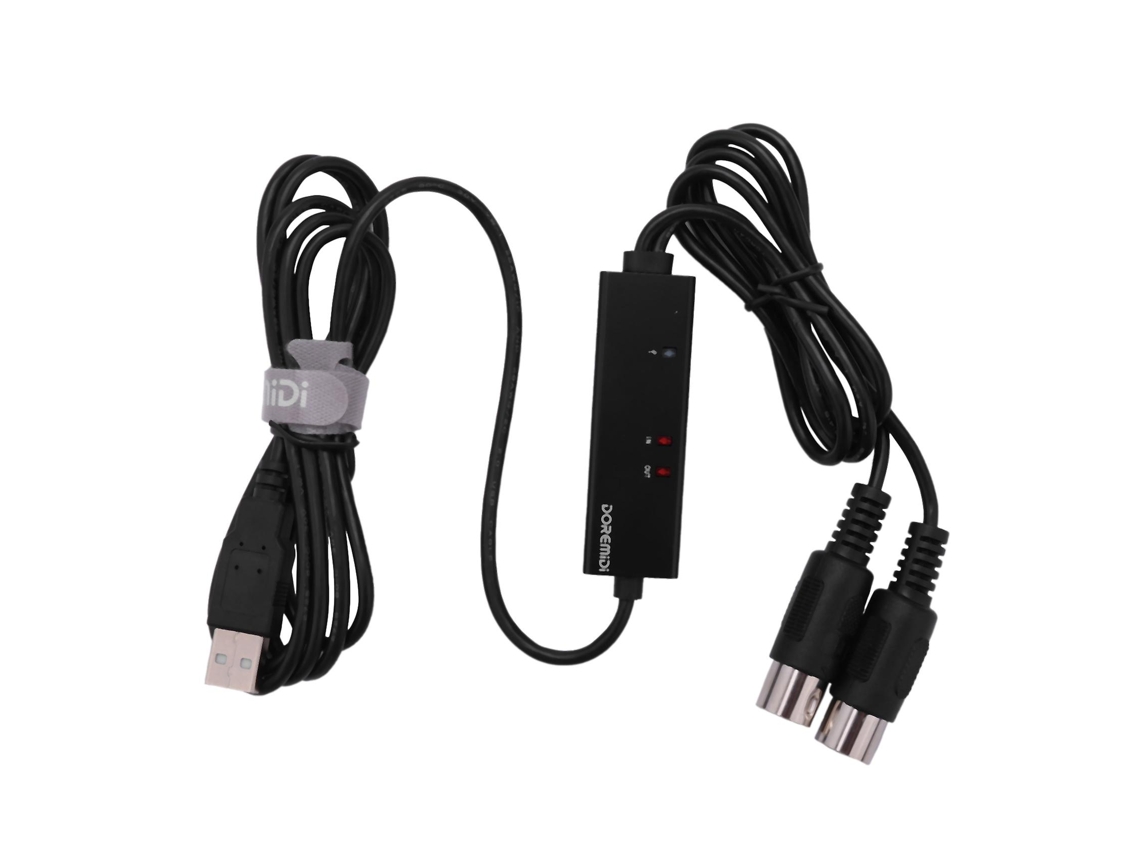 Cabo MIDI para USB MTU 10 Conversor USB MIDI com luz indicadora Chip de processamento FTP Slowmoose