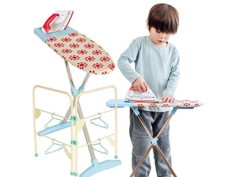 Tabela De Passar Roupa Com Ferro E Secador De Roupa Para Crianças Eletrodomésticos Casdon