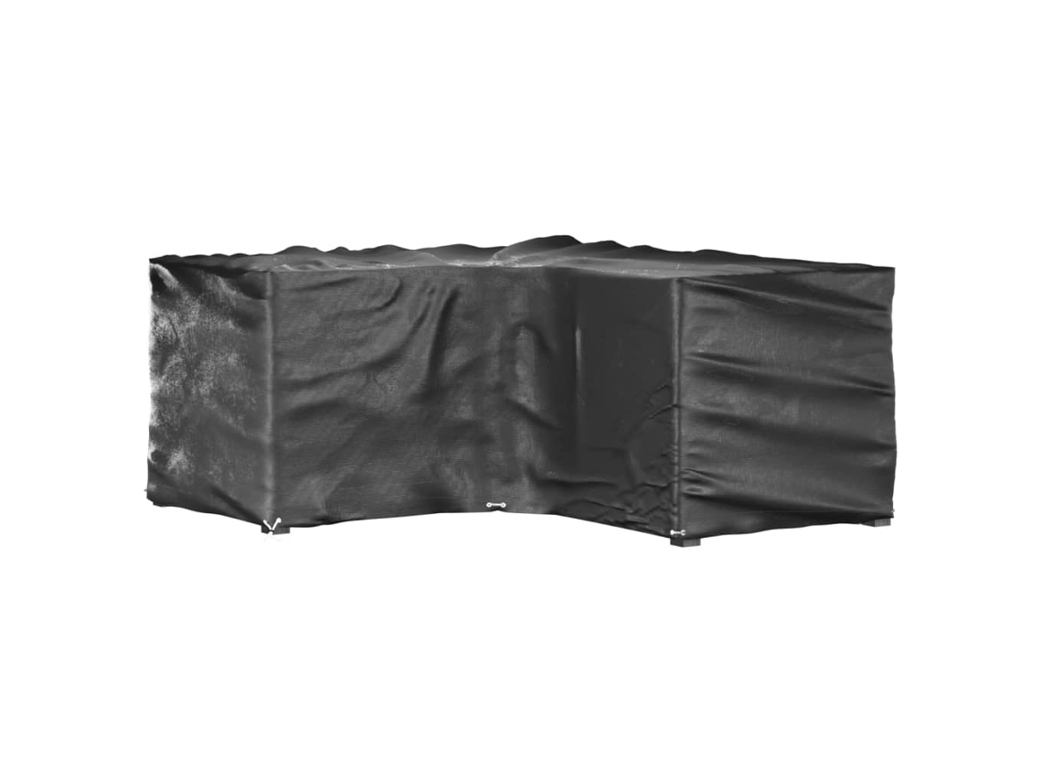 Maison Exclusive - Capas P/ Mobília Jardim Forma De L 2 Pcs 16 Ilhós 215x215x90 Cm