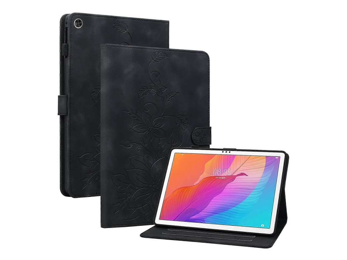 Capa de couro com relevo Lily Webake para tablet