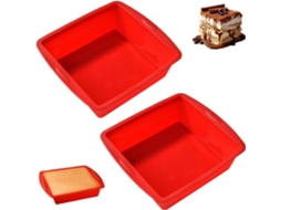Conjunto De 2 Formas Para Pão E Bolos, Em Silicone, Revestimento Antiaderente, Para Forno, Confeitaria E Preparo Doméstico