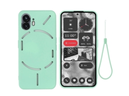 Capa De Celular Nothing Phone 2 Em Silicone Líquido De Cor Sólida, Resistente A Quedas E Com Cobertura Total.