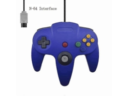 Pacote Com 2 Controles Clássicos Com Fio Para N64, Jogos Retrô De 64 Bits, Joystick De Substituição Ly Ebike
