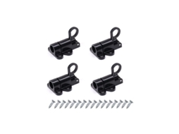Fechaduras Para Portas, Conjunto De 4, Alumínio Pretas Com Parafusos, Mola, Janelas, Automáticas, Externas