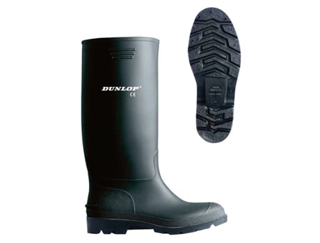 Galochas em Pvc Tamanho 43 Cano Alto Preta Dunlop