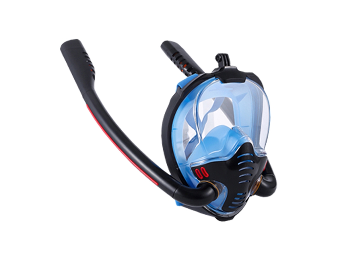 Máscara de Snorkeling Business com Tubo Duplo de Silicone Antiembaçamento | S/MARCA