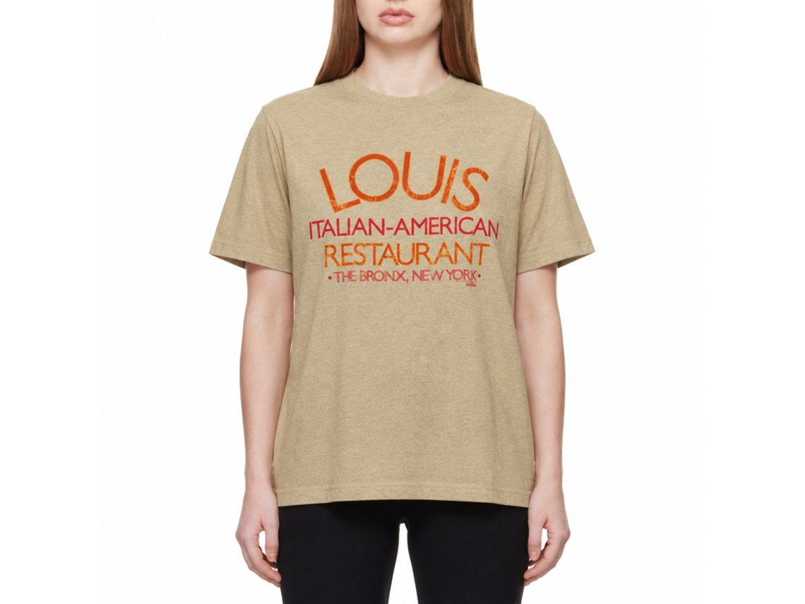 Rockinstone Godfather Louis Restaurant Heather Khaki Adult T-shirt Size:s