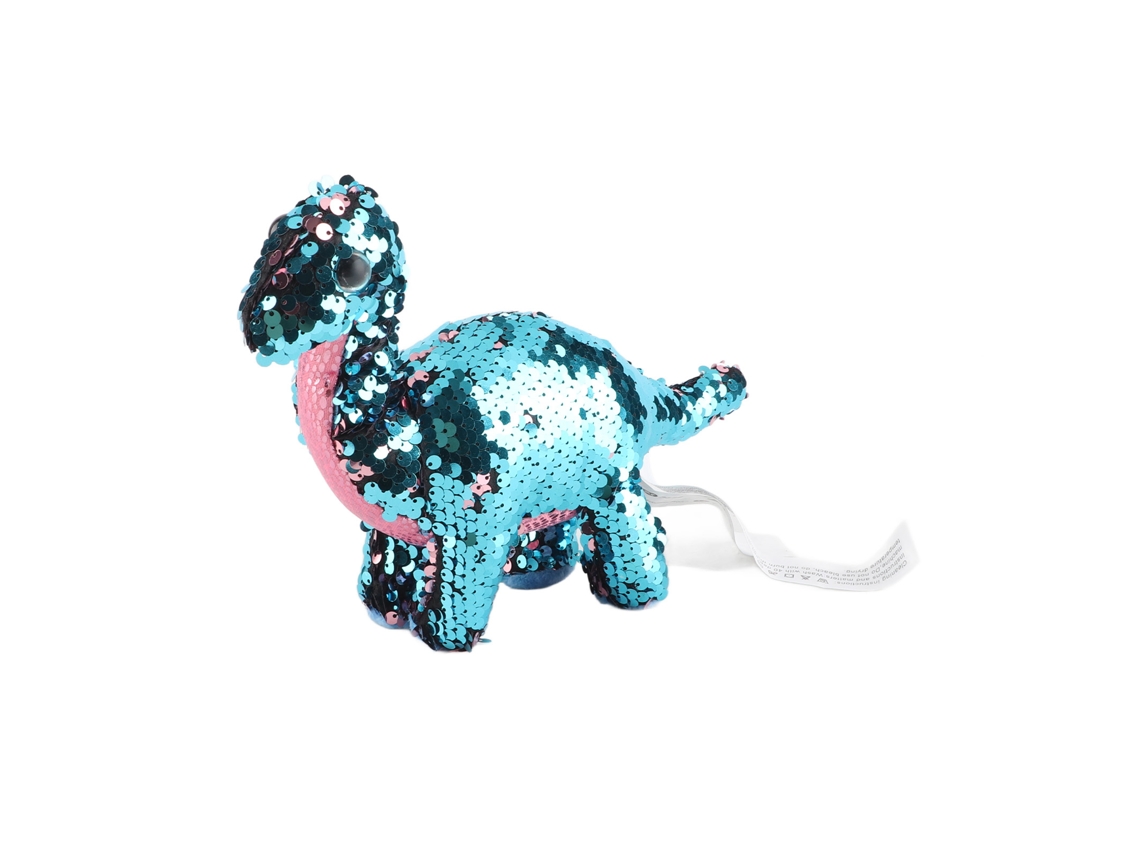 Dinossauro de Pelúcia com Glitter ATS de 28,4 cm (11,2 polegadas), Portátil e Fofo, Enchimento de Algodão PP, para Meninos e Meninas