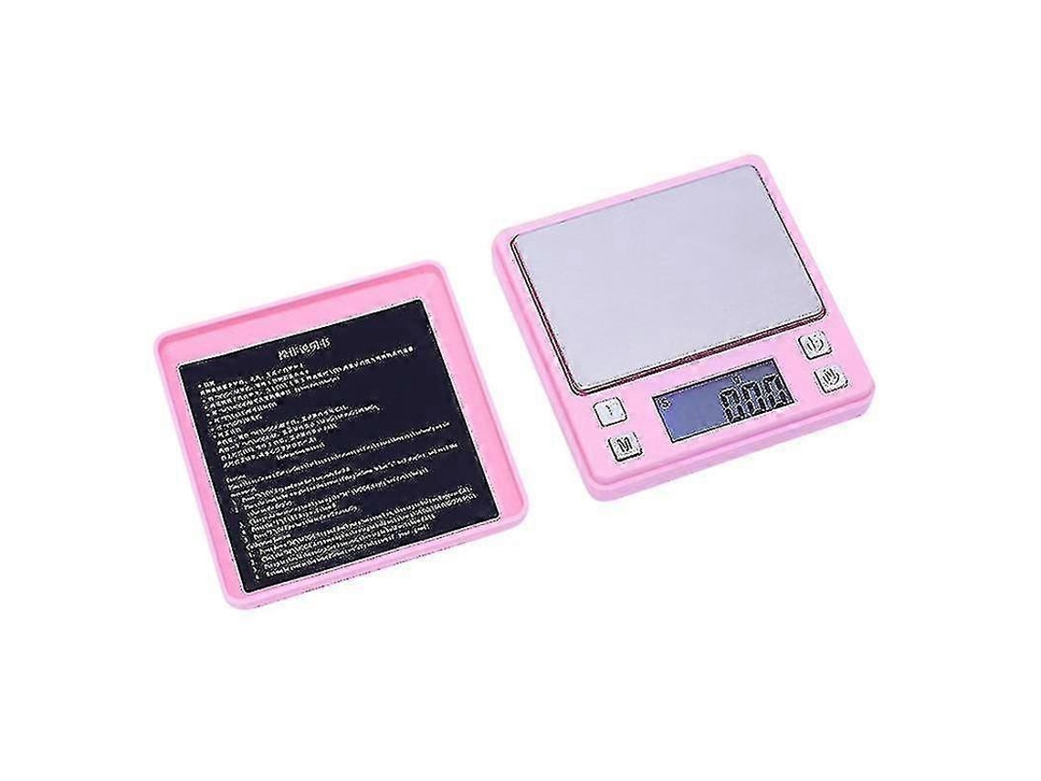 Mini Balança Digital Para Joias, Balança De Bolso Para Pesagem De Ouro, Balança De Gramas 200g/0,01g Rosa Brilvibera