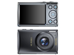 Câmera digital, foco automático, 64 MP UHD 4K, câmera para vlogs, zoom digital de 18x, câmera compacta portátil Bestvite (preta)