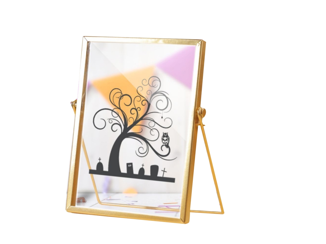 Laxiscreed Quadro Halloween Em Acrílico 16x24cm À Prova D'água Para Decoração De Mesa