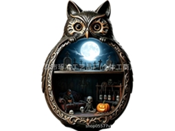 Laxiscreed, Decoração De Mesa Com Coruja Em Estilo Rústico Americano Para Halloween