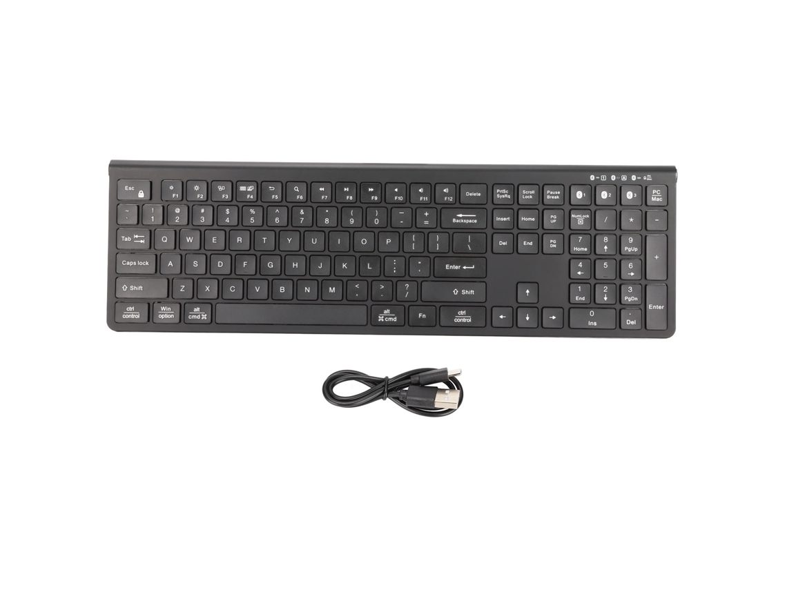 Teclado Sem Fio (bluetooth 5.0, Compatível Com Dois Sistemas)