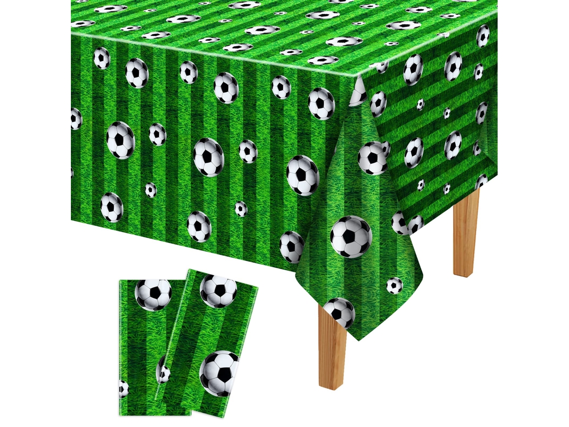 Conjunto De 2 Toalhas Mesa Com Estampa Futebol, Ideais Para Eventos E Festas Temáticas Além Serem Perfeitas Aniversário Meninos.