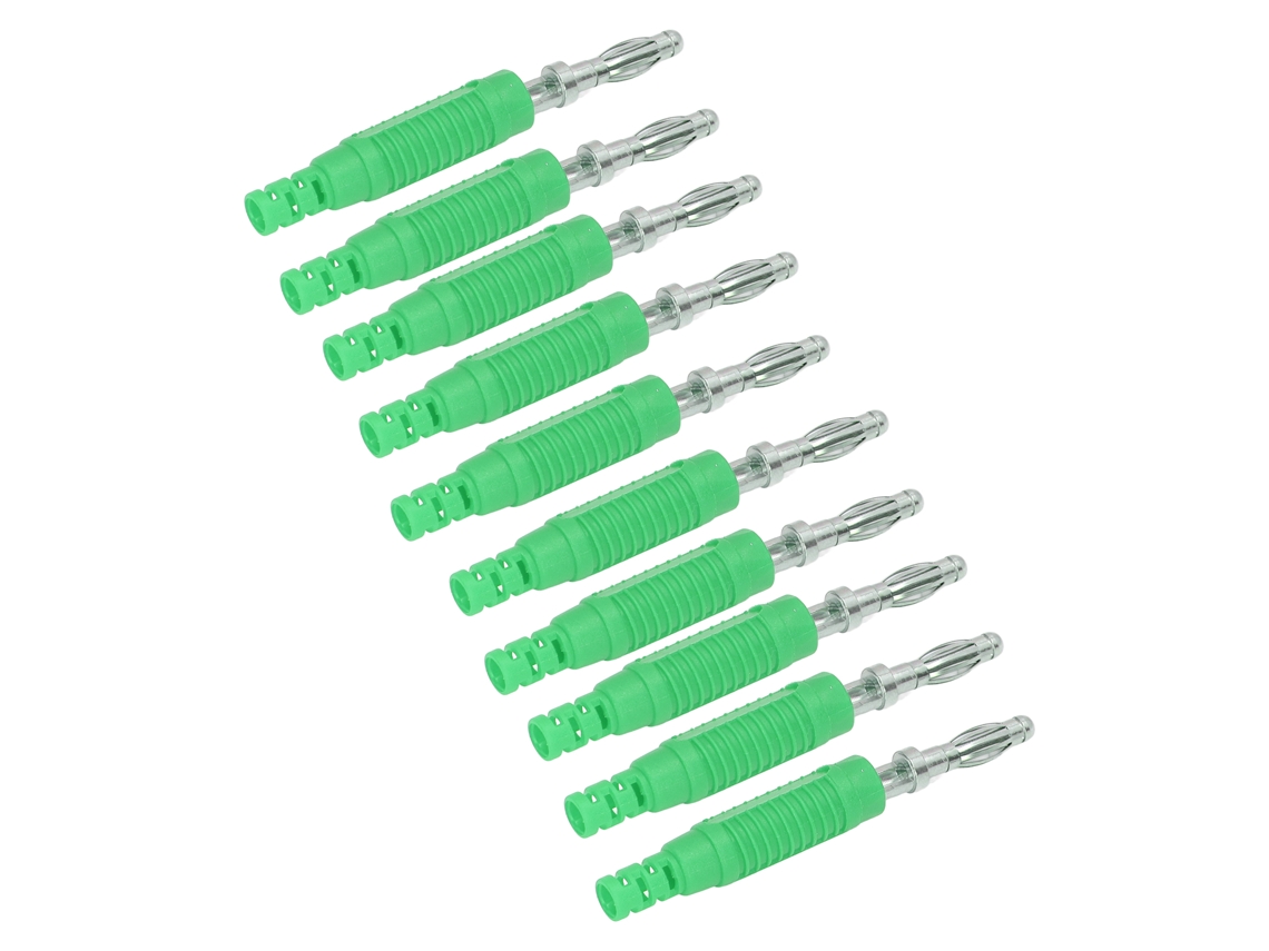 Conector Plug Banana Macho Com Probe 10 Conjuntos