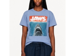 Rockinstone Jaws Movie Colors Heather Light Blue Adult T-shirt Size:xxxl