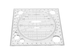 Régua Multifuncional Para Desenho Zunate, Ferramenta De Modelo Para Design Artístico Em Acrílico, Quadrada De 12cm 4, 7 Polegadas