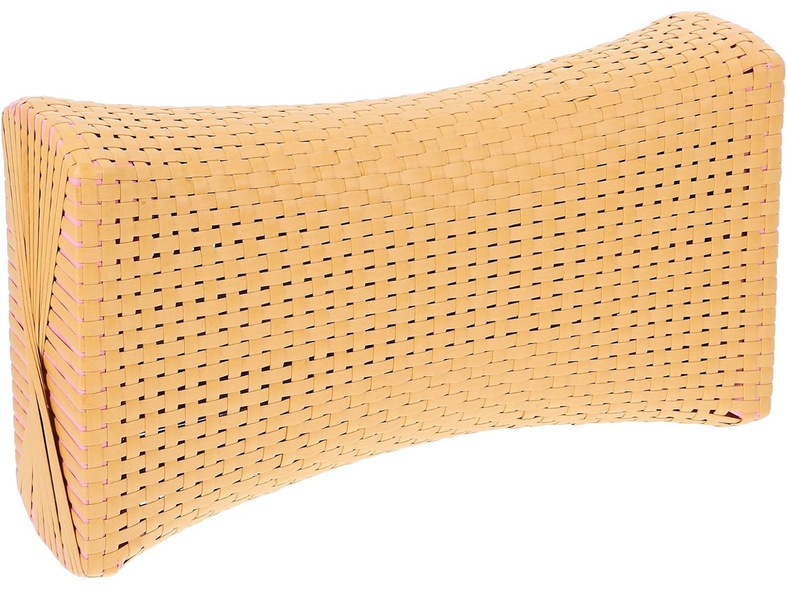 Almofada de Pescoço Inoomp em Imitação de Rattan Respirável com Suporte para o Pescoço, para Sauna e Spa Almofada CHABERLU